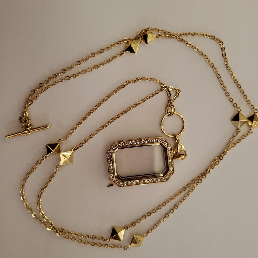 Origami owl locket and chain